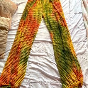 Tropical mesh pants